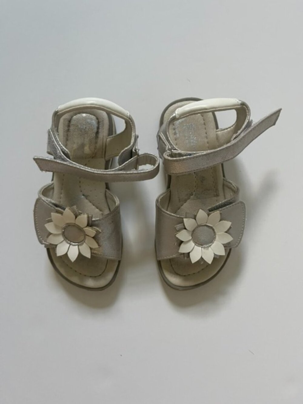 Little Girl's Silver Sandals